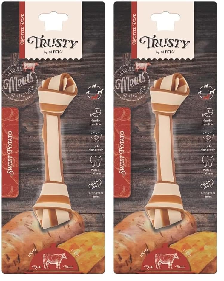 M-PETS TRUSTY BEEF TATLI PATATESLİ ÖDÜL 100GR/20,3CM (2 paketi)