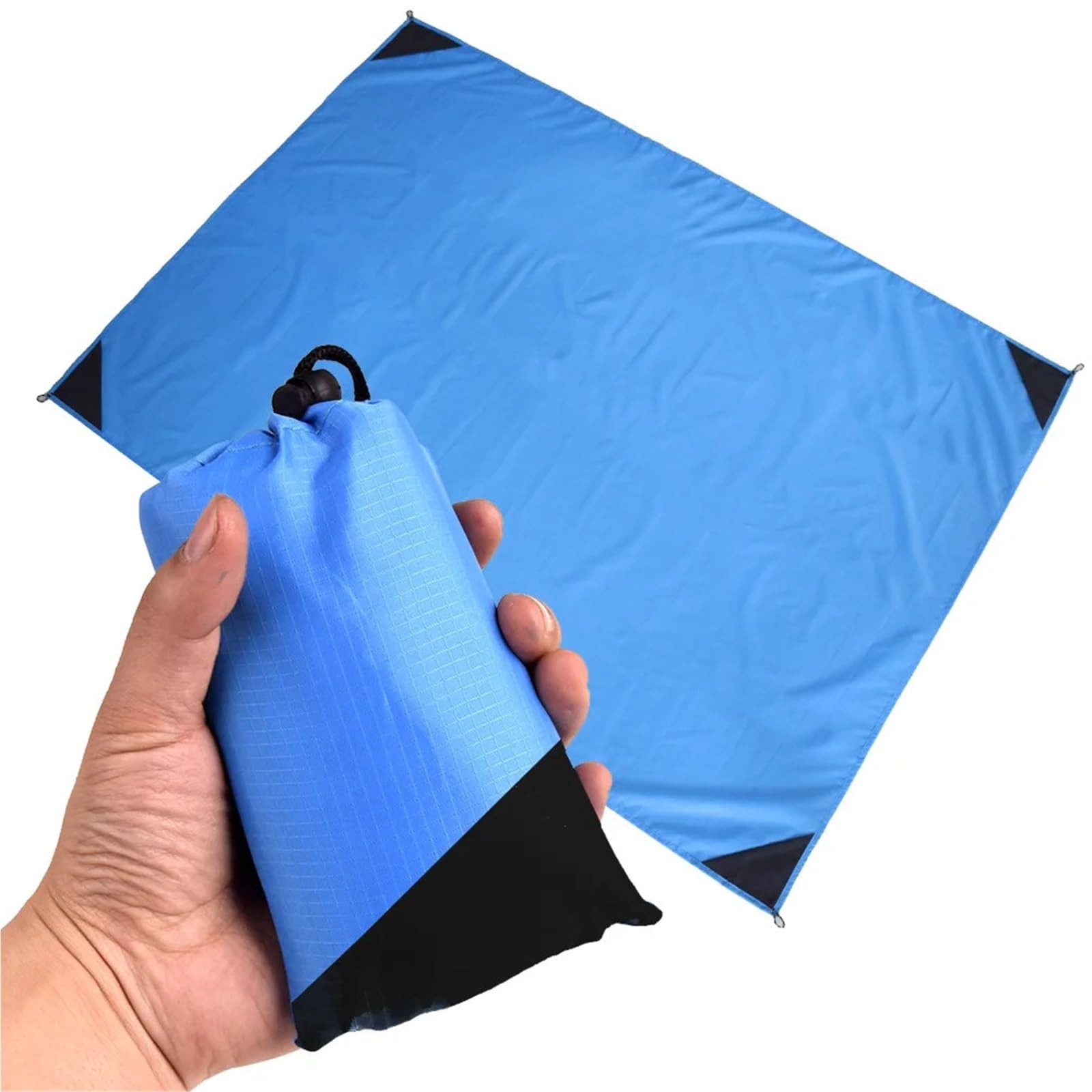 Tapis de camping imperméable pliable pour activités de plage et de pelouse, idéal pour le camping et l'extérieur, portable et facile à nettoyer