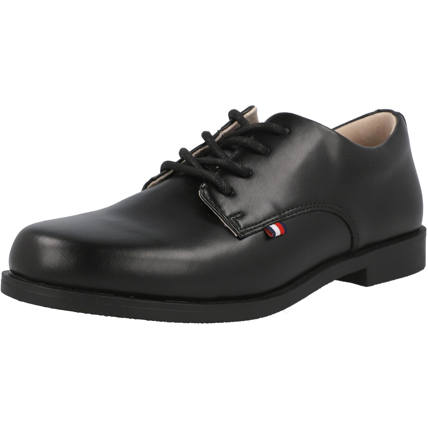 Tommy Hilfiger Lace-up Schuh mit glattem Finish, Samir, Schwarz, 35
