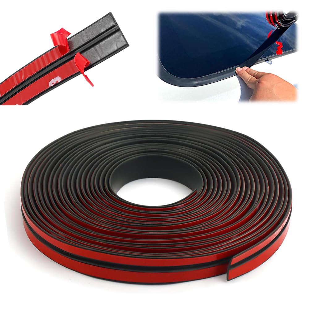 Windscreen Seal Strip for Mercedes V-Klasse (Typ 447 ab BJ 2014), Weatherproof Rubber Seal 4m Flexible Trim Edge Protection, Noise Reduction Strip