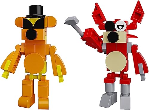 Miniatura 6 de CYSNATU FNAF - Juego de bloques de construcción divertido, juego de terror de cinco noches, figura de acción de juguete modelo, creativo y lindo