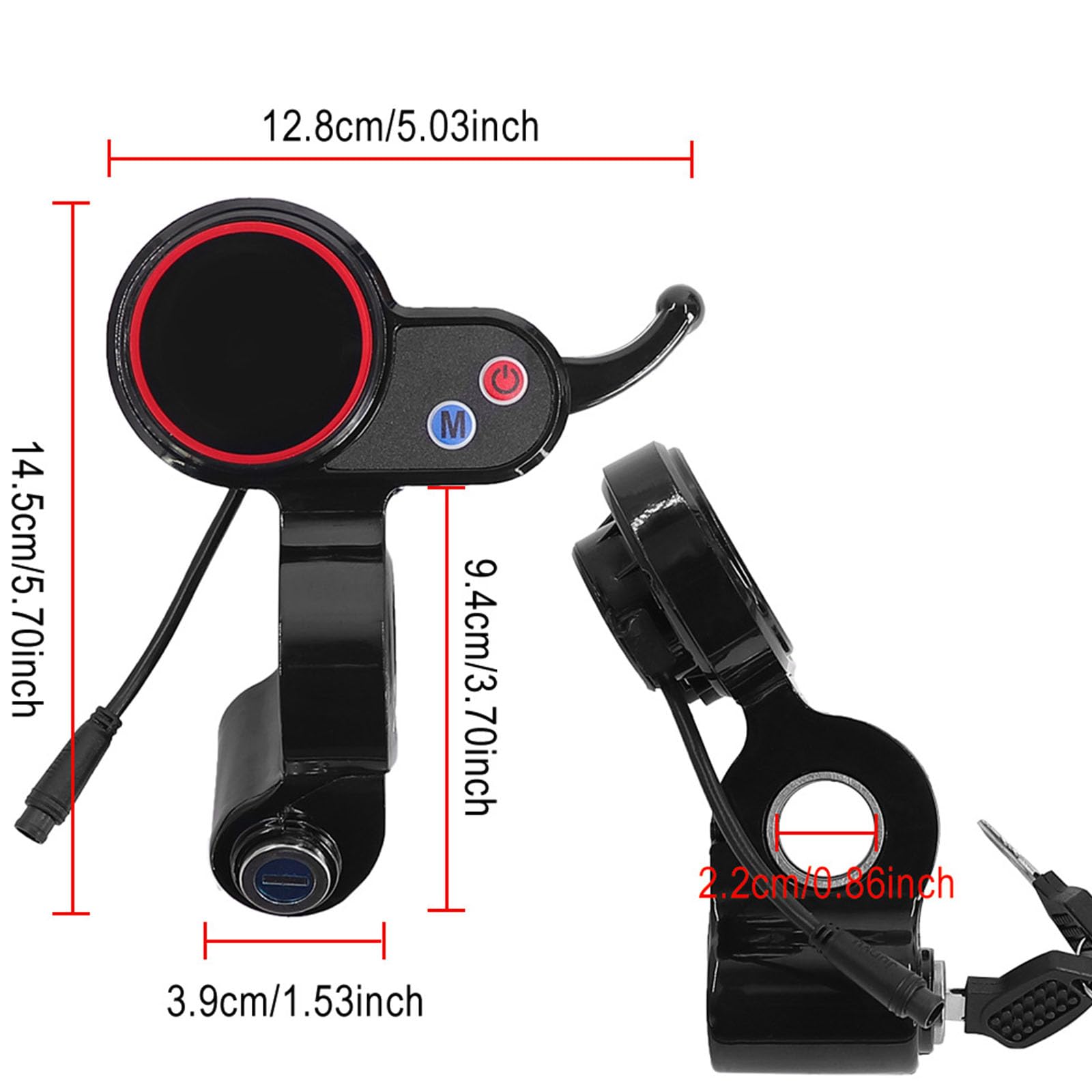 Patinete Eléctrico Pantalla LCD Tablero Panel de Visualización LCD Aceleradores Panel de Instrumentos Potencia