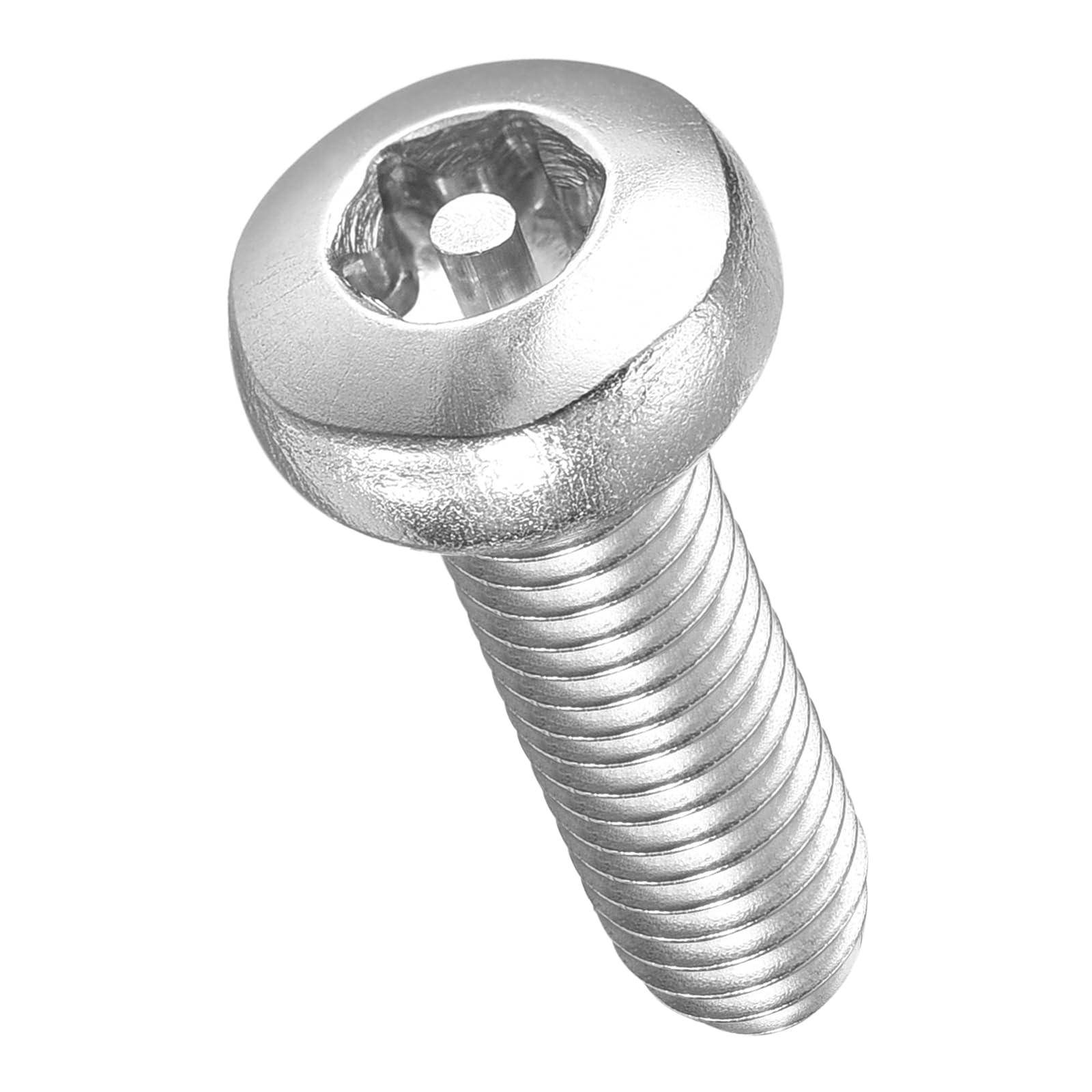 METALLIXITY Pan Head Torx Security Screws Bolts (M5-0.8x16mm) 40Pcs, Button Torx Head Machine Screws 304 Stainless steel - for Furniture Woodworking Project, Silver Tone