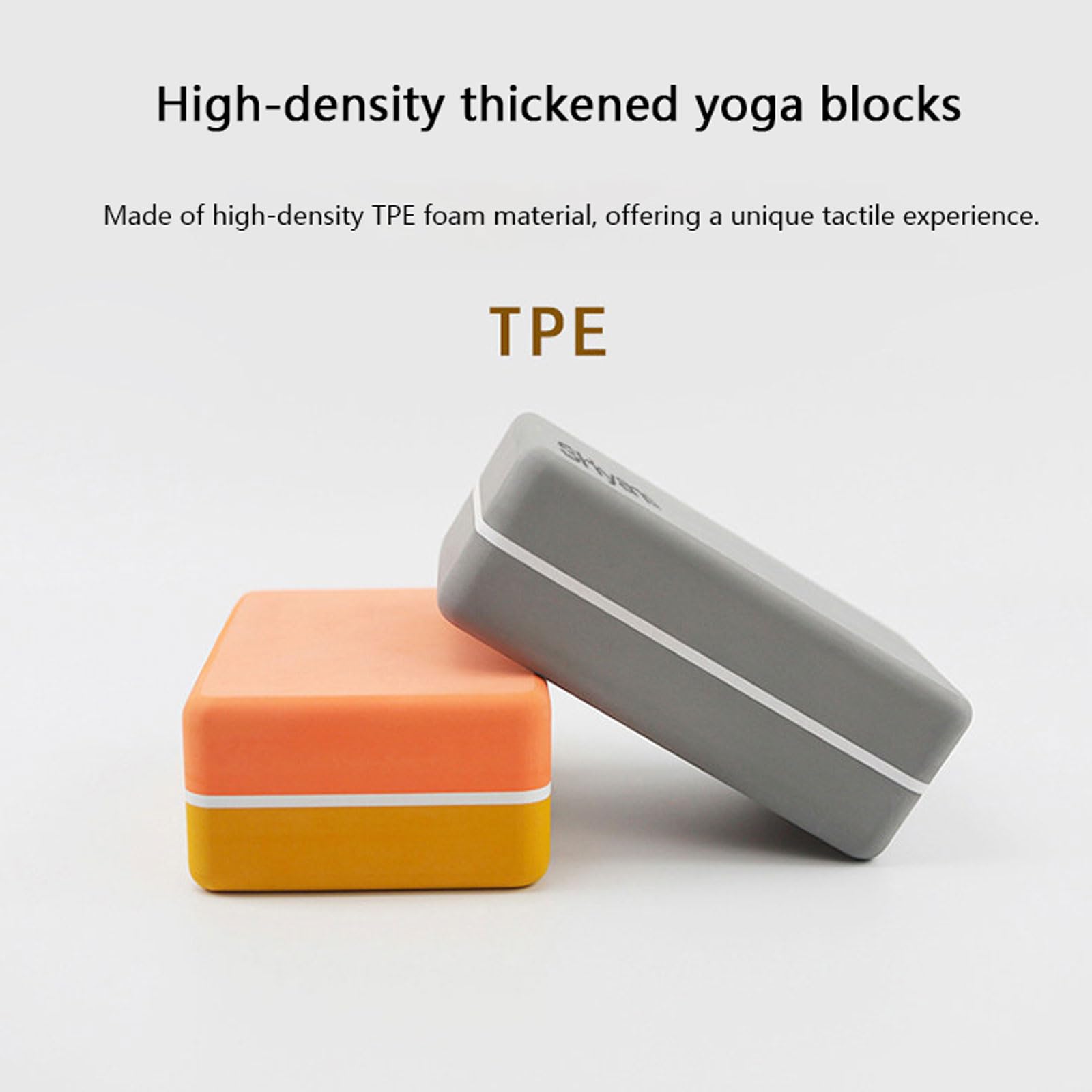 2er Set Yoga-Blöcke Klötze für Pilates zweifarbig Verdickt Blöcke Klötze Hochdichter Schaum leicht Stabil Yoga Zubehör Bietet Unterstützung und Stabilität für Fitness Pilates Stretching und Meditation