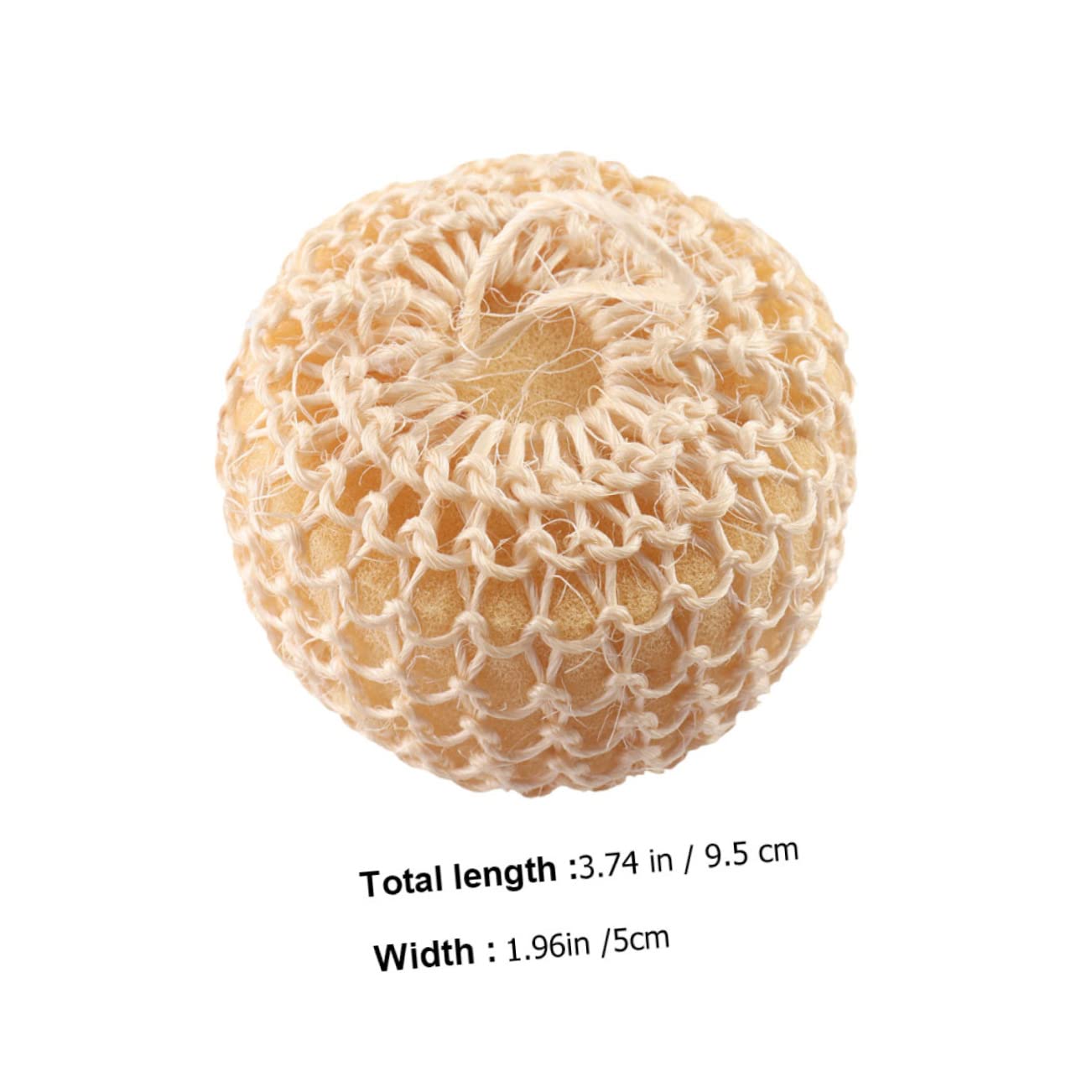 minkissy 10piezas Bolas De Baño De Sisal Ovaladas Esponjas Exfoliantes Para Cuerpo Suaves y Efectivas Para Limpieza De Piel De Accesorios De Natural