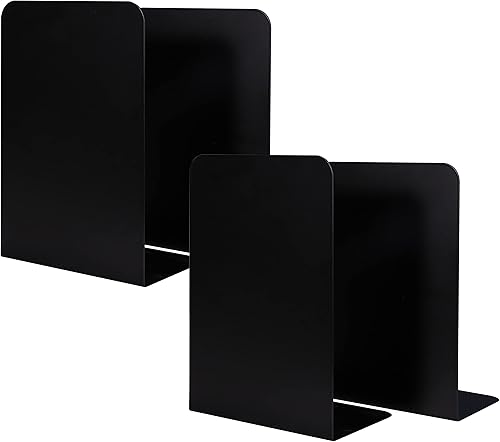 Yilicher Sujetalibros de metal, estantería de metal resistente, estantería alta, sujetalibros ajustables para oficina, hogar, escuela, regalo,