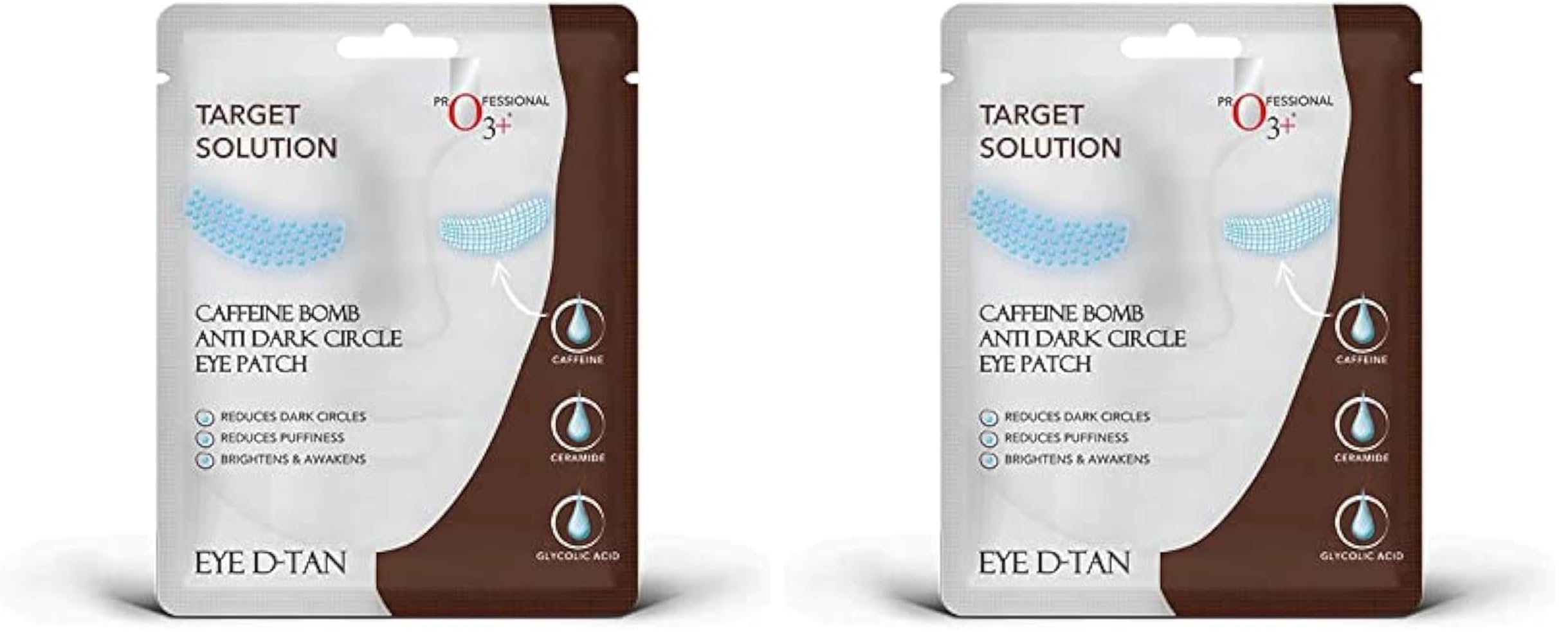 O3+ Caffeine Bomb Anti Dark Circle Eye Patch & Eye D Tan, Reduces dark circle| Reduces Puffiness | Brighten and Awakens (single use only) 5G (Pack of 2)-picture-30