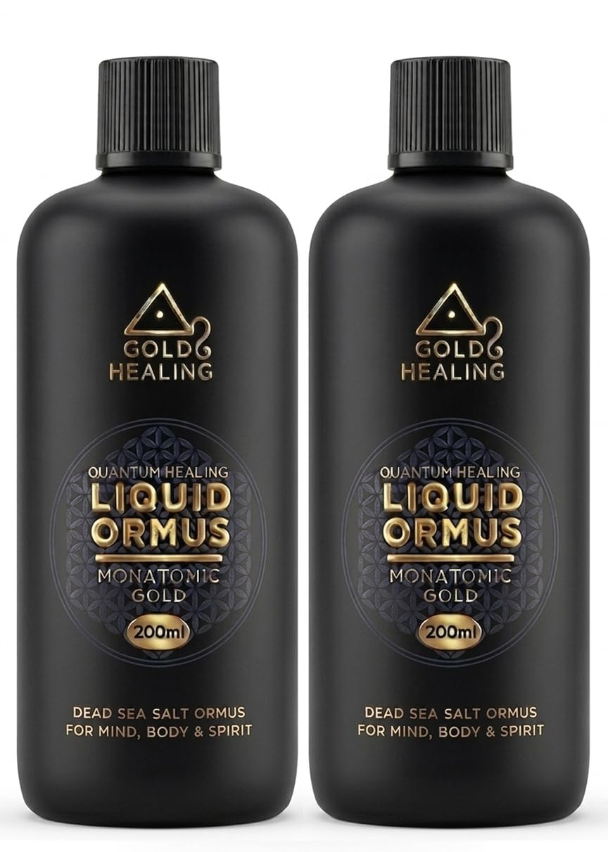 ORMUS Liquide 2 x 200 ml Monatomic Mana, Mufkutz, Sels de la mer Morte pour l'esprit, le cerveau, le corps et l'esprit