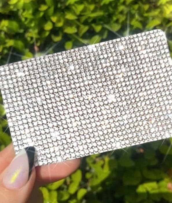 ULTRA BRIGHT RHINESTONE SKIN ULTRA SHINY DOUBLE DRILL ONLY BY TAP (Silver)