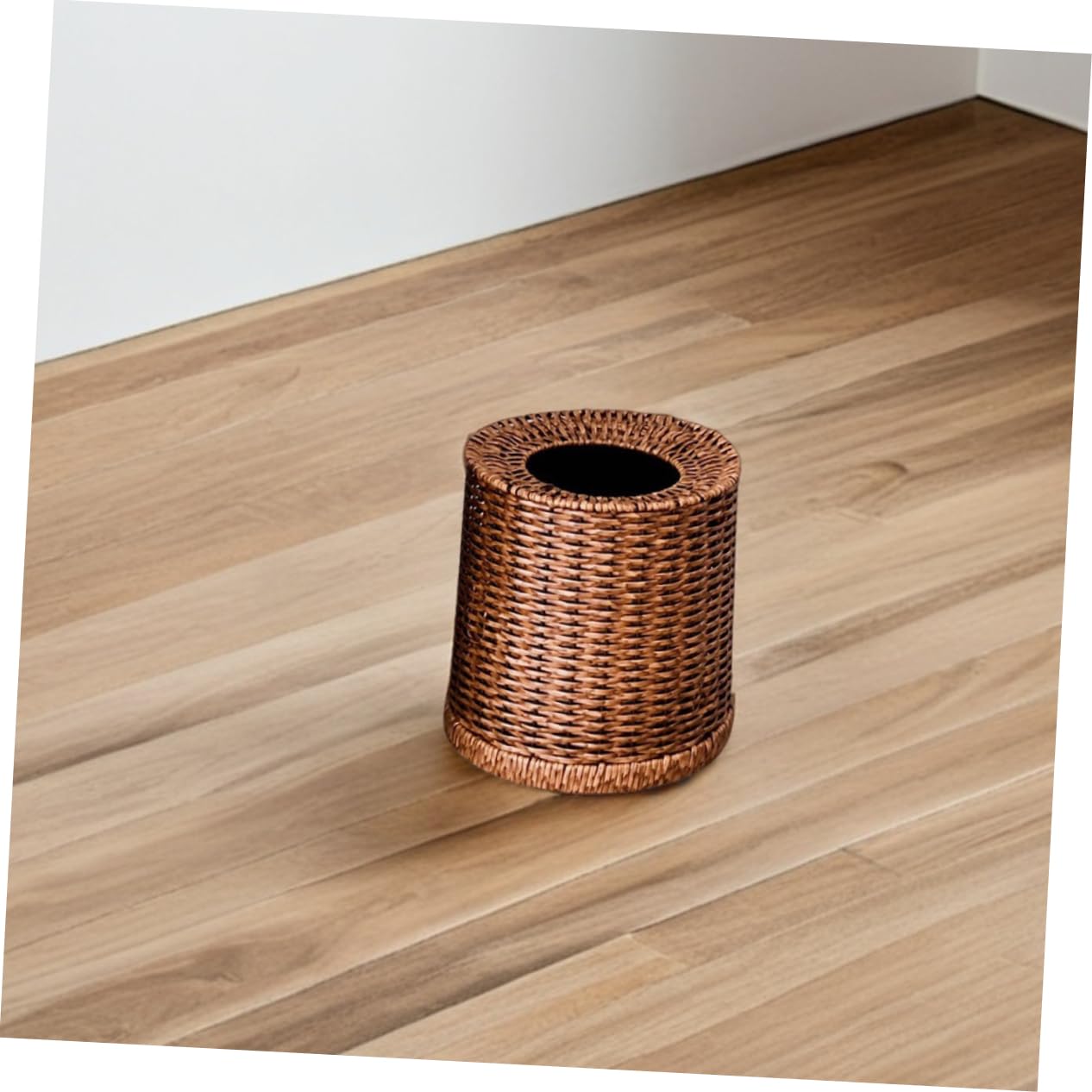 Cestino Per Rifiuti in Rattan Da Con Secchio in Plastica Rimovibile Adatto Per Bagno Camera Da e Ufficio
