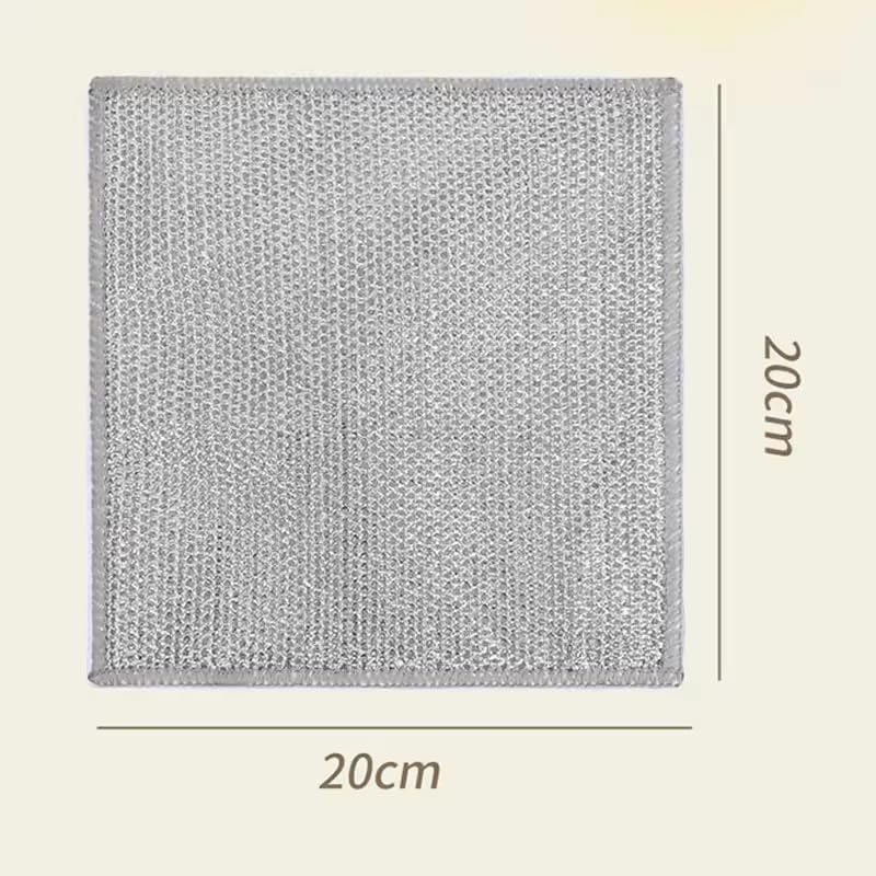 Image of Butterthief Non Scratch Dish Wash Steel Scrub for Kitchen Metal Dish Cloth Scrubber, Stainless Steel Cleaning Pads, Rust-Resistant & Long-Lasting Utensil Cleaner for Pots, Pans & Sink (Pack of 10)
