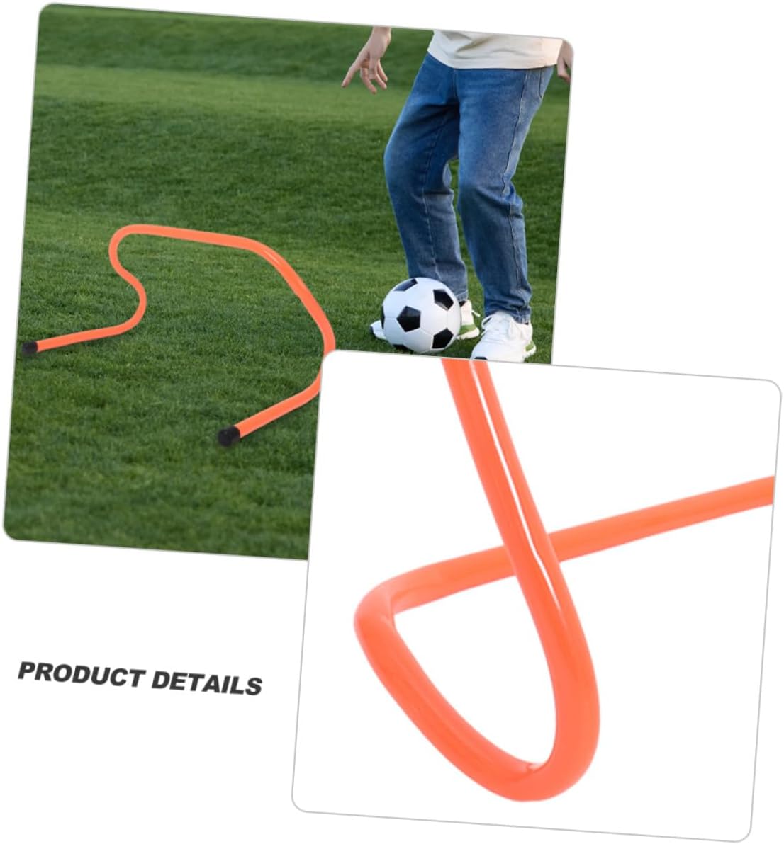VICASKY 4pcs Plastic Agility Speed Training Hurdles 15cm Wear-Resistant Track Hurdles for Football Soccer Agility and Footwork Drills