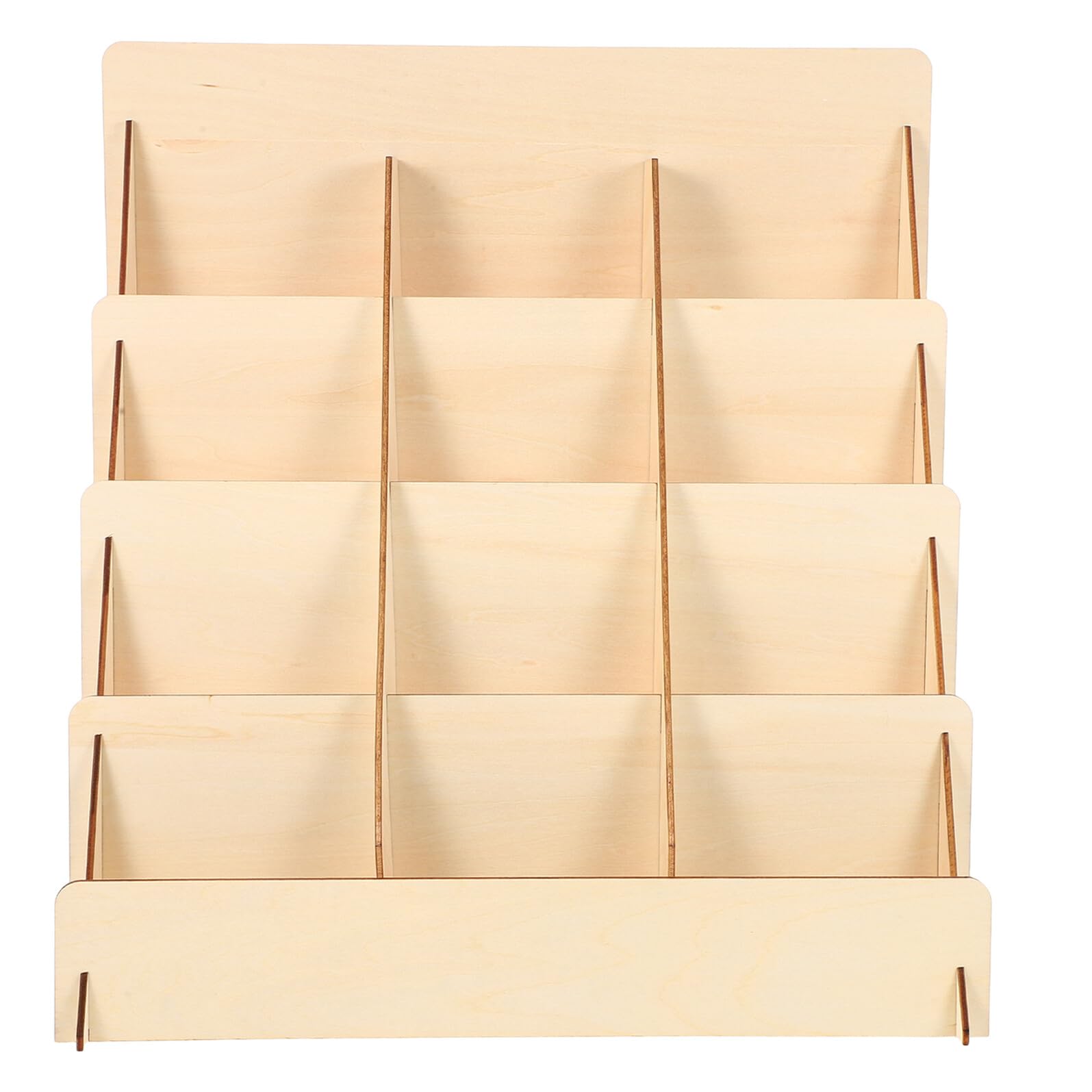 Organizador para postales y folletos de madera VALICLUD para evitar el desorden en mesas