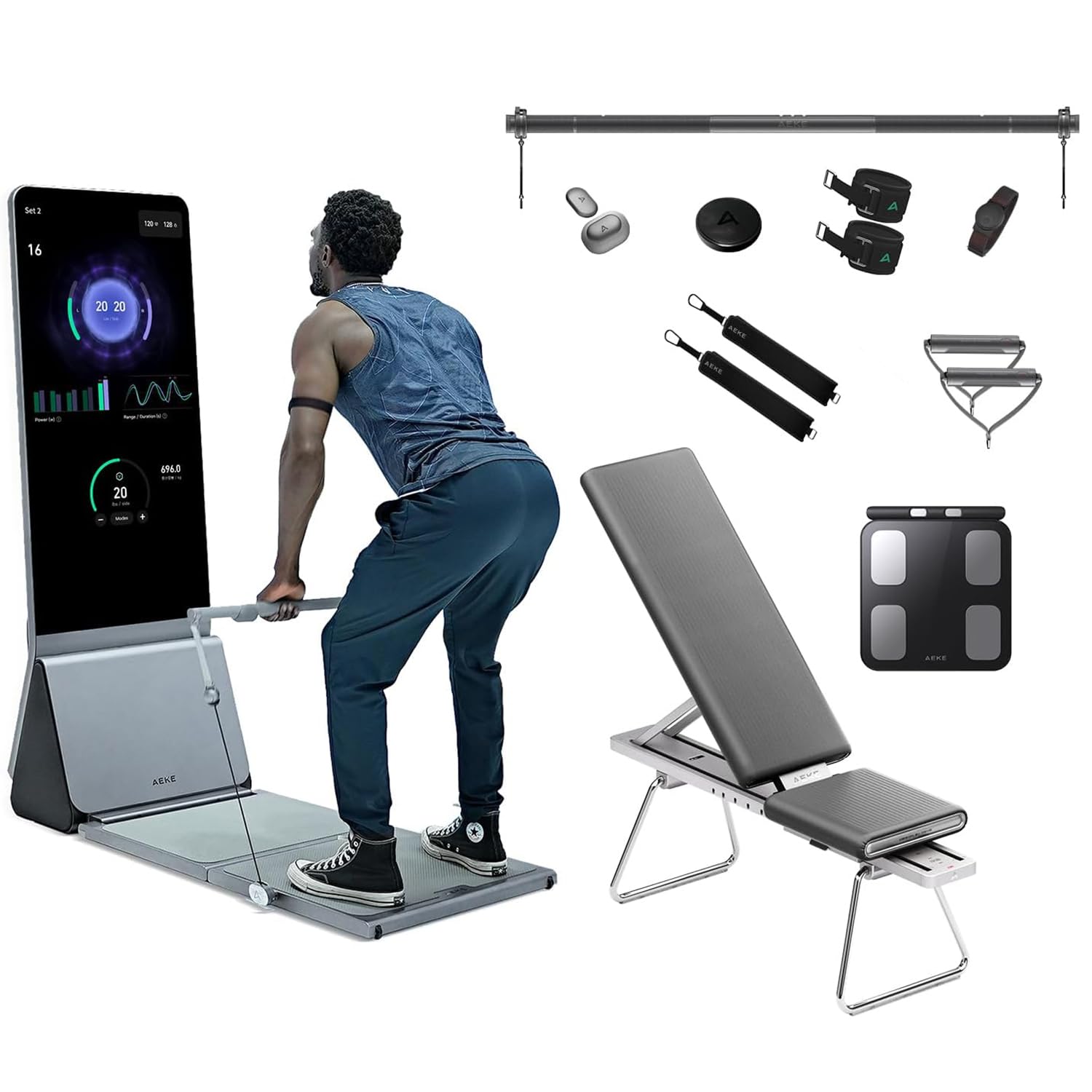 AEKE K1 Smart Home Gym System+Extender Belt
