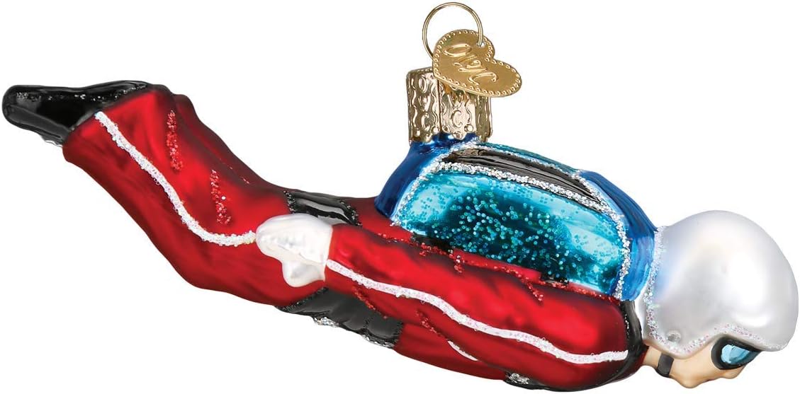Old World Christmas Skydiver Glass Blown Ornaments for Christmas Tree