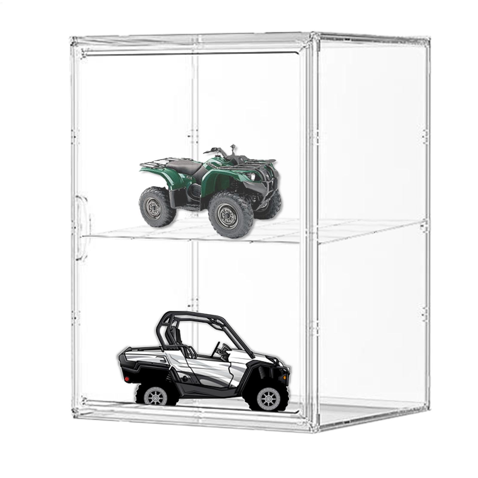 Toy Storage Box, Double Layer Acrylic Figure Storage Bins, Dustproof Collectable Display Case, Doll Storage Showcase, Figure Storage Box, Collectable Storage Case, Acrylic Storage Bin For Toys, Displa