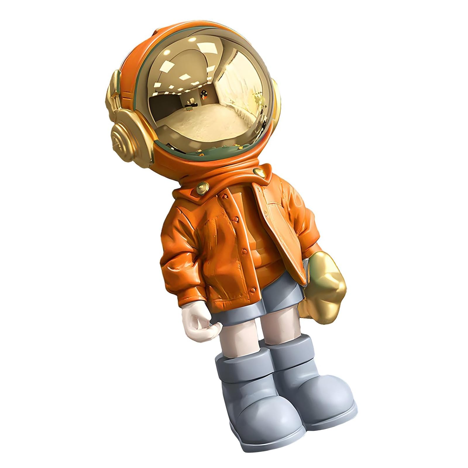 Estatua de astronauta de resina grande para decoración del hogar, estante de entrada, estante de escritorio