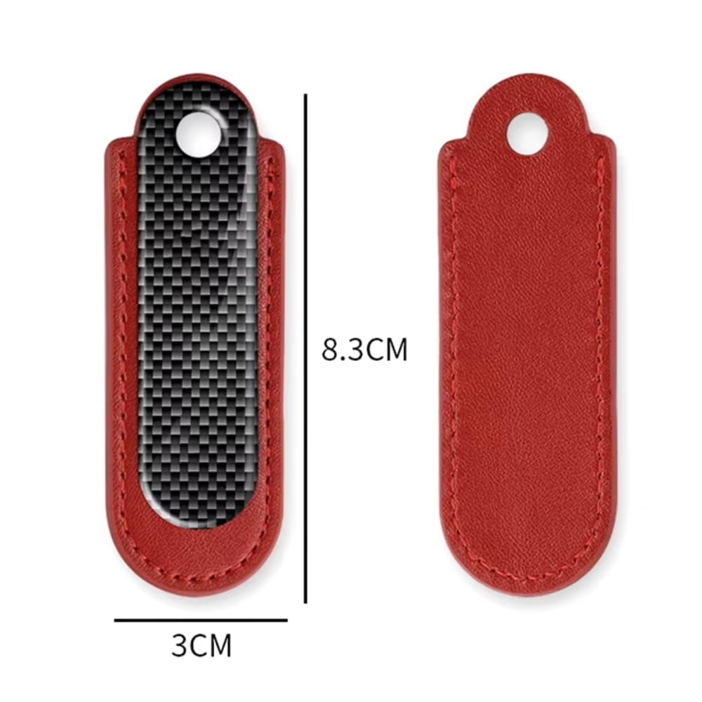 Portachiavi Moto Design in Fibra di Carbonio Pelle per Royal Enfield Microfibra Pelle di Alta qualità Portachiavi Fibra di Carbonio Accessorio Elegante e Resistente Moto Portachiavi,Black-A