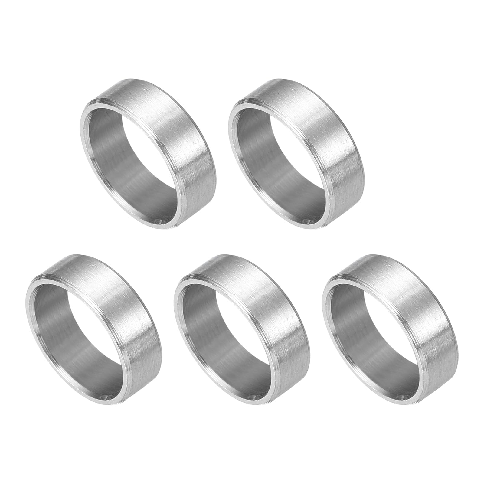 QUARKZMAN 5 Stück Distanzhülsen Abstandshalter Edelstahl, 10mm ID x 12mm OD x 4mmL 304 Edelstahl Runde Abstandshalter ohne Gewinde Säulen für Schrauben 3/8" oder M10