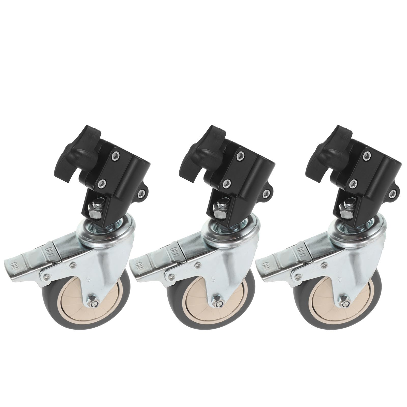 Hemobllo Soporte para Micrófono y Altavoz Función Dual Integrada 3 Piezas Ruedas Deslizantes, Estructura de Plástico y Metal Adecuado para Estudio de Fotografía y Educación Musical