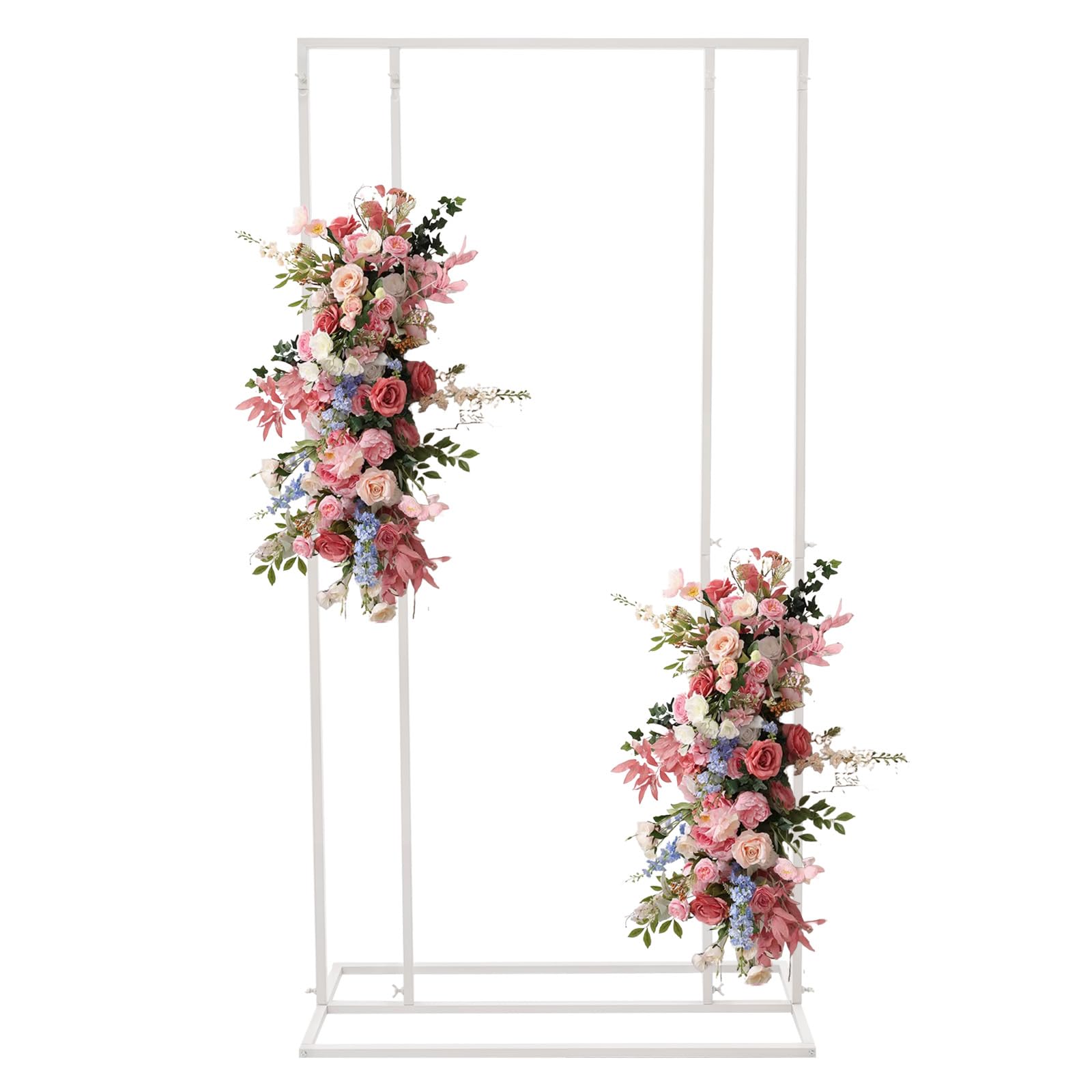 Toile de fond de mariage en forme de ballon et arche en fer avec base rectangulaire 8kg