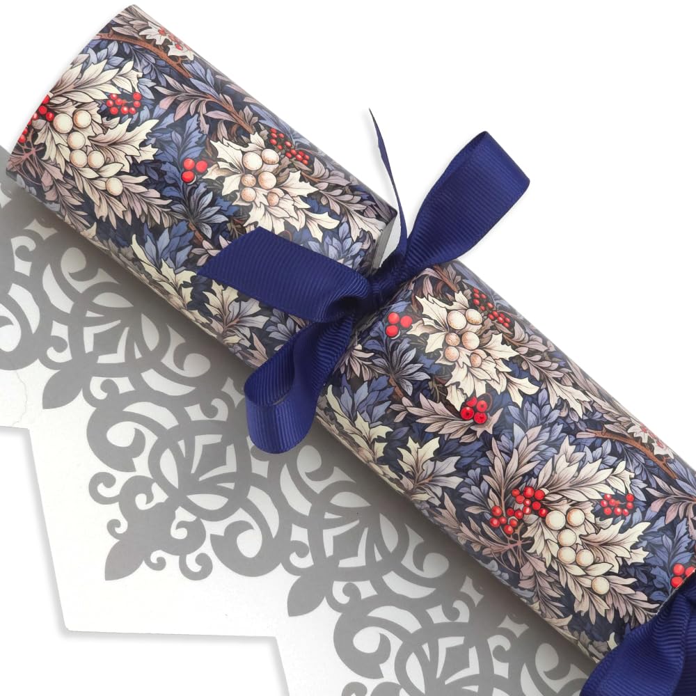 Snowberries | William Morris | 12 Standard Crackers & Ribbon | Make Your Own