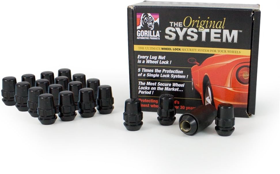 Gorilla Automotive 71643NBC Black 14mm x 1.5 Wheel Lock, (Pack of 20)