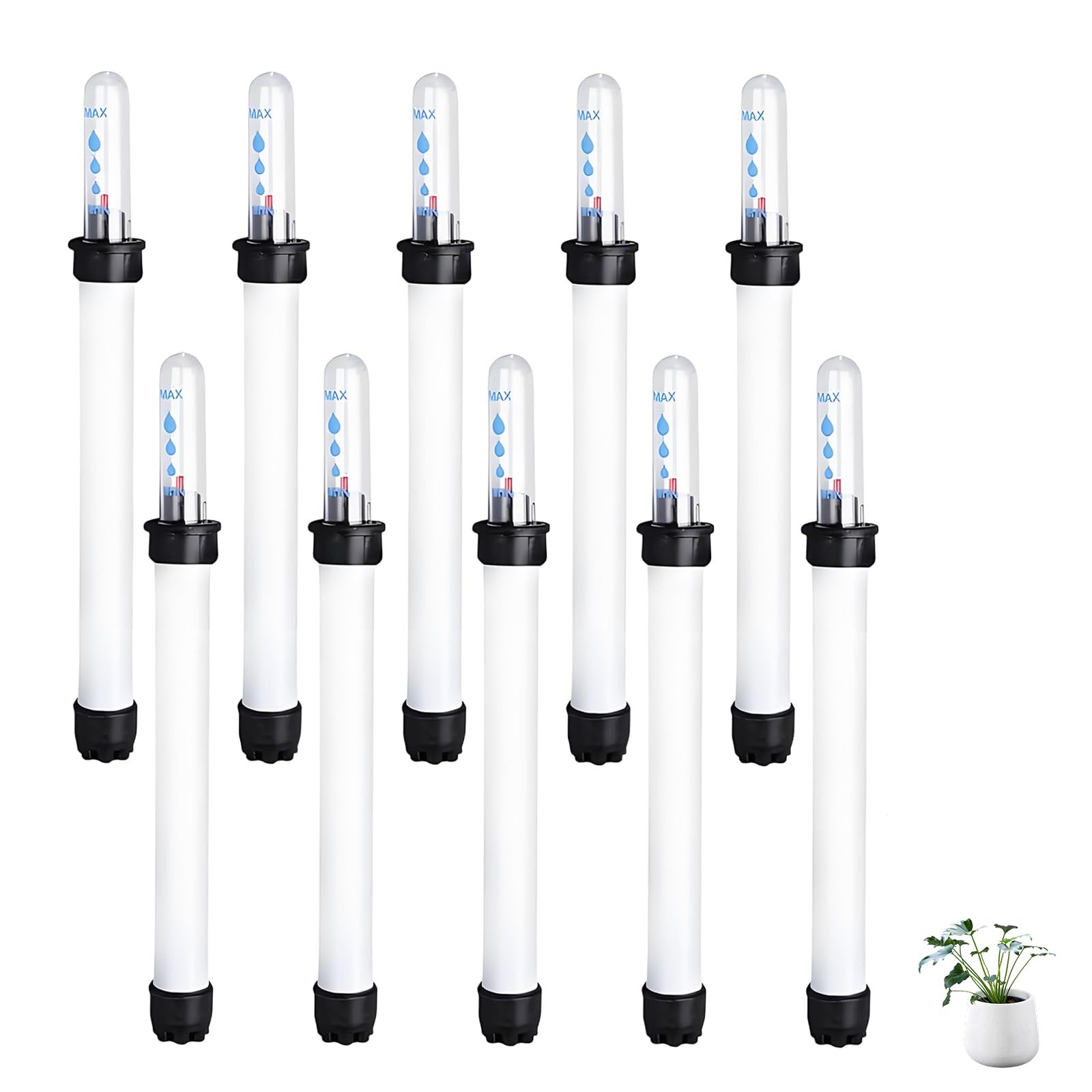 Indicateurs D'arrosage Pour Plantes - Lot De 10 - 23 Cm - Pour Pots Intérieur Et Jardin