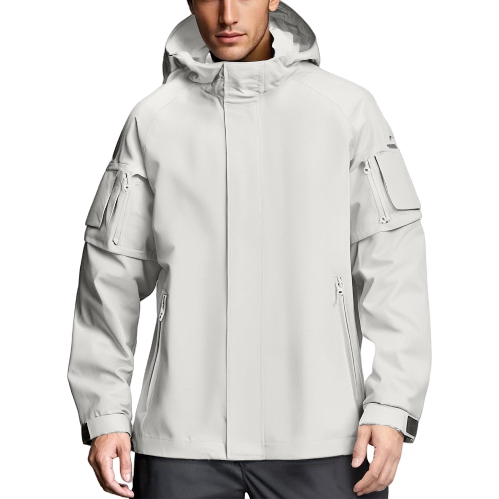Générique Veste Homme Hiver Chaud Mi Saison Vestes Bomber Manteaux Décontracté Trench-Coat, Classique Pardessus Coupe Vent Imperméable Décontracté Jacket Vacances D’automne Et D’hiver Randonnée
