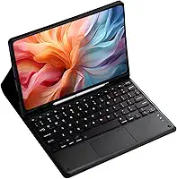 Capa Para Tablet Com Teclado Bluetooth Para iPad 7/8/9 Geração iPad Air3 iPad Pro10,5 Polegadas (Preto, Teclado de toque)