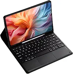 Capa Para Tablet Com Teclado Bluetooth Para iPad 7/8/9 Geração iPad Air3 iPad Pro10,5 Polegadas (Preto, Teclado de toque)