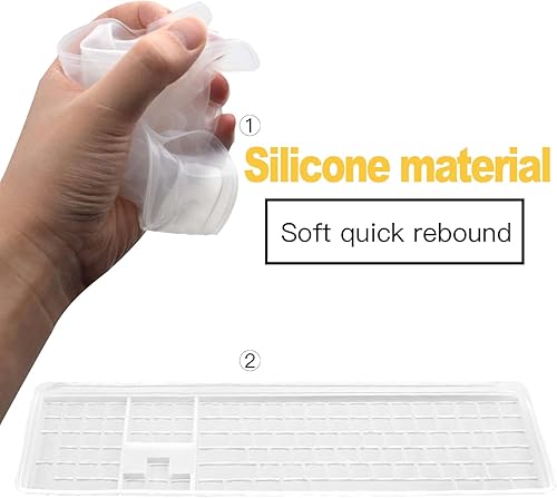 Miniatura 5 de co2CREA Cubierta de piel suave compatible con teclado inalámbrico mecánico Logitech POP Keys