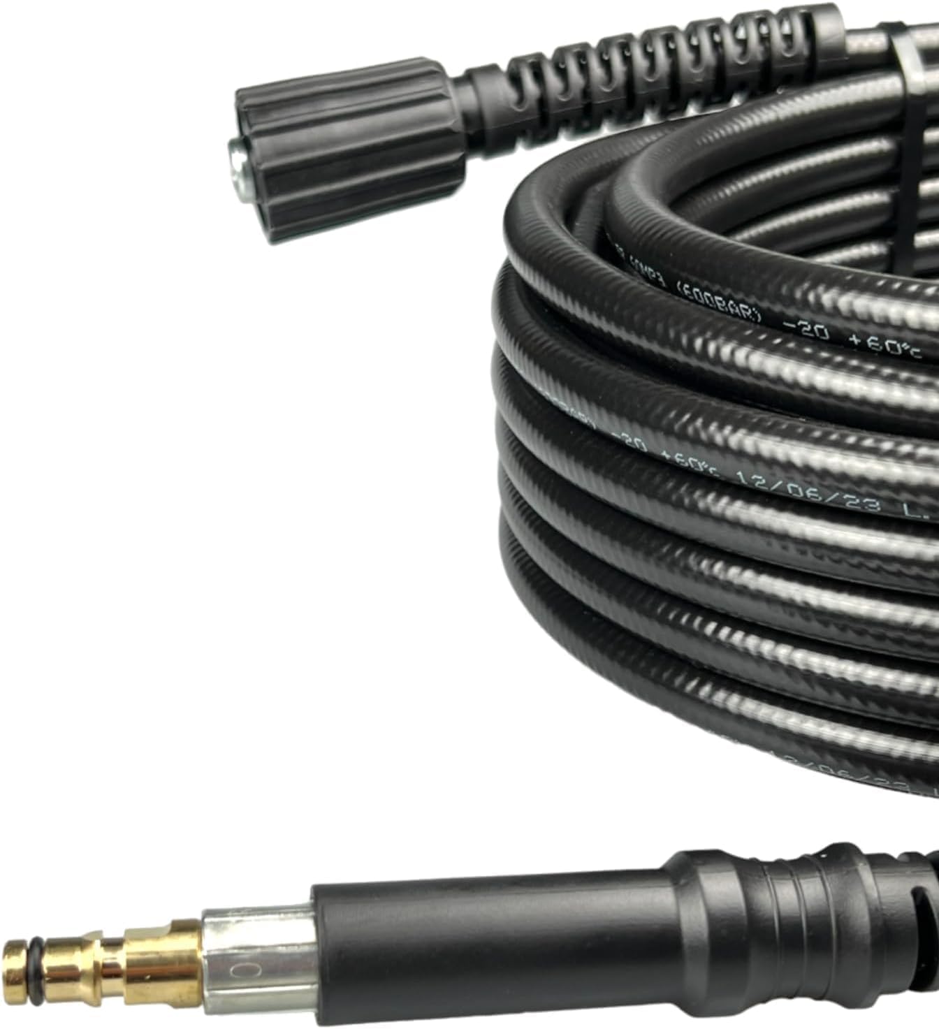 M&M Smartek Tubo ad alta pressione per idropulitrice Kärcher K2 - K7 / come 2.641-706.0/26417060 / 2641706/2641-7060 160 bar - 40°C Lunghezza selezionabile (100 metri)