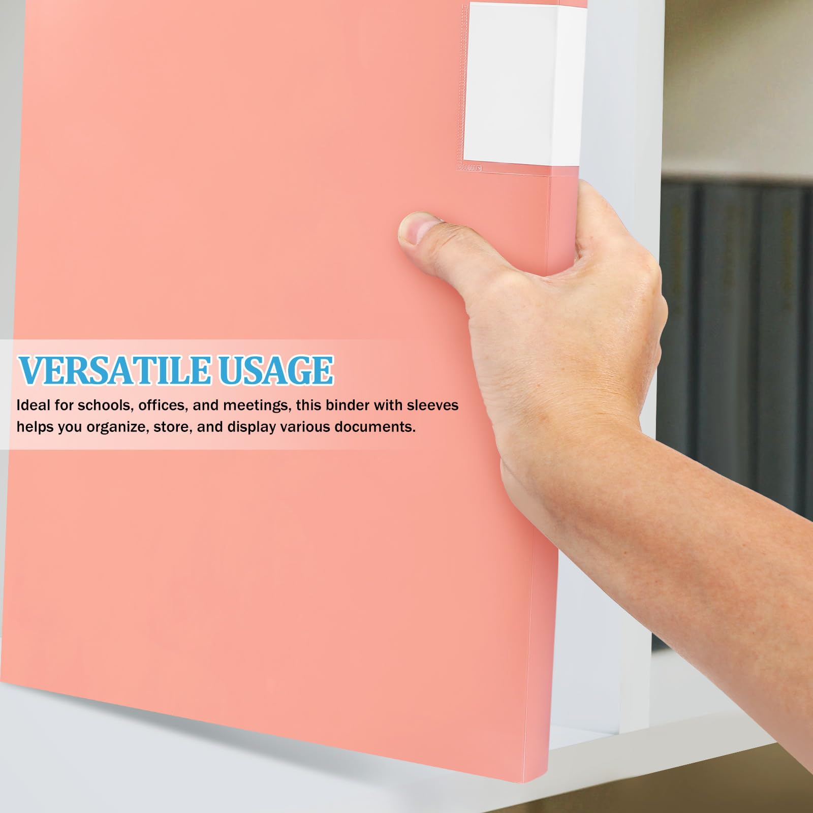 UKCOCO Cartella Portadocumenti con 3 Scomparti E Buste in Plastica Trasparente, Raccoglitori per Presentazioni, per Opere D'arte, Documenti, Ufficio, Organizer Scolastico