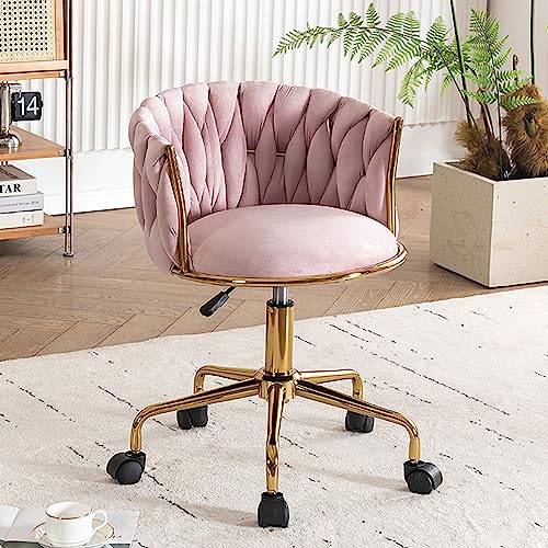 Silla de oficina ergonómica moderna con ajuste de altura de 50 cm, respaldo de barril copetudo, diseño elegante para el hogar y la oficina, cómoda solución de asiento ejecutivo