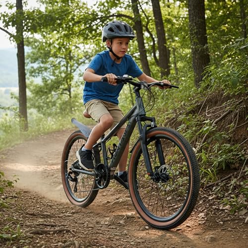 KEANO Huntaway 20" Kids Mountain Bike for 6-10 Years, 7-Speed, Gray by KEANO - Used condition - Image 6