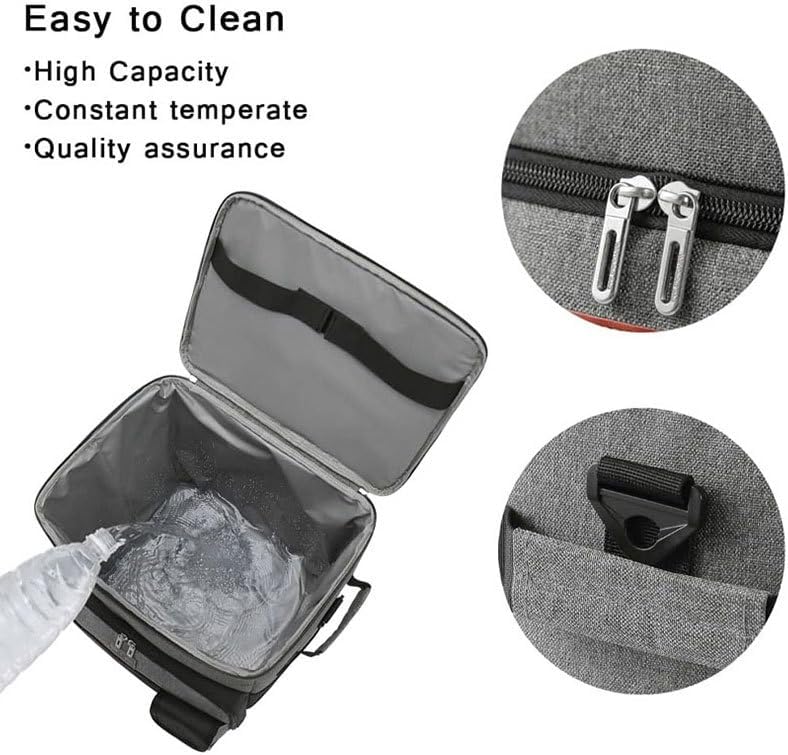 ローリングクーラー43L、防水断熱クーラー（車輪＆引き手付き）、折りたたみ式マルチポケットジッパー閉め断熱仕様、アウトドア用（複数色