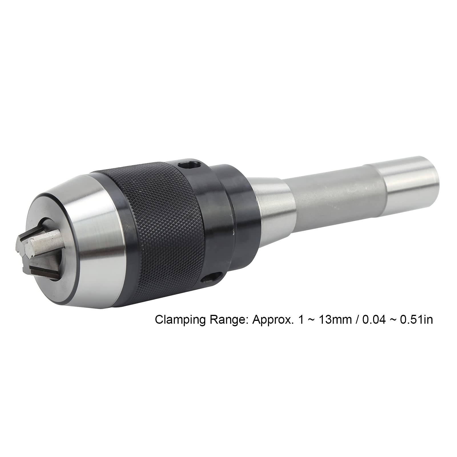 Lathe Drill Chuck APU13-R8-7/16 with Straight Shank - Image 3