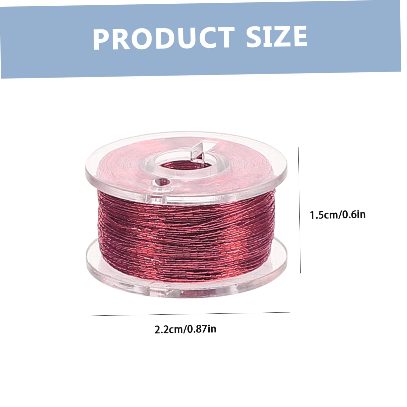 ERINGOGO Gold Silver Embroidery Thread Lightweight Metallic Threads Decorative Sewing Strings for DIY Projects