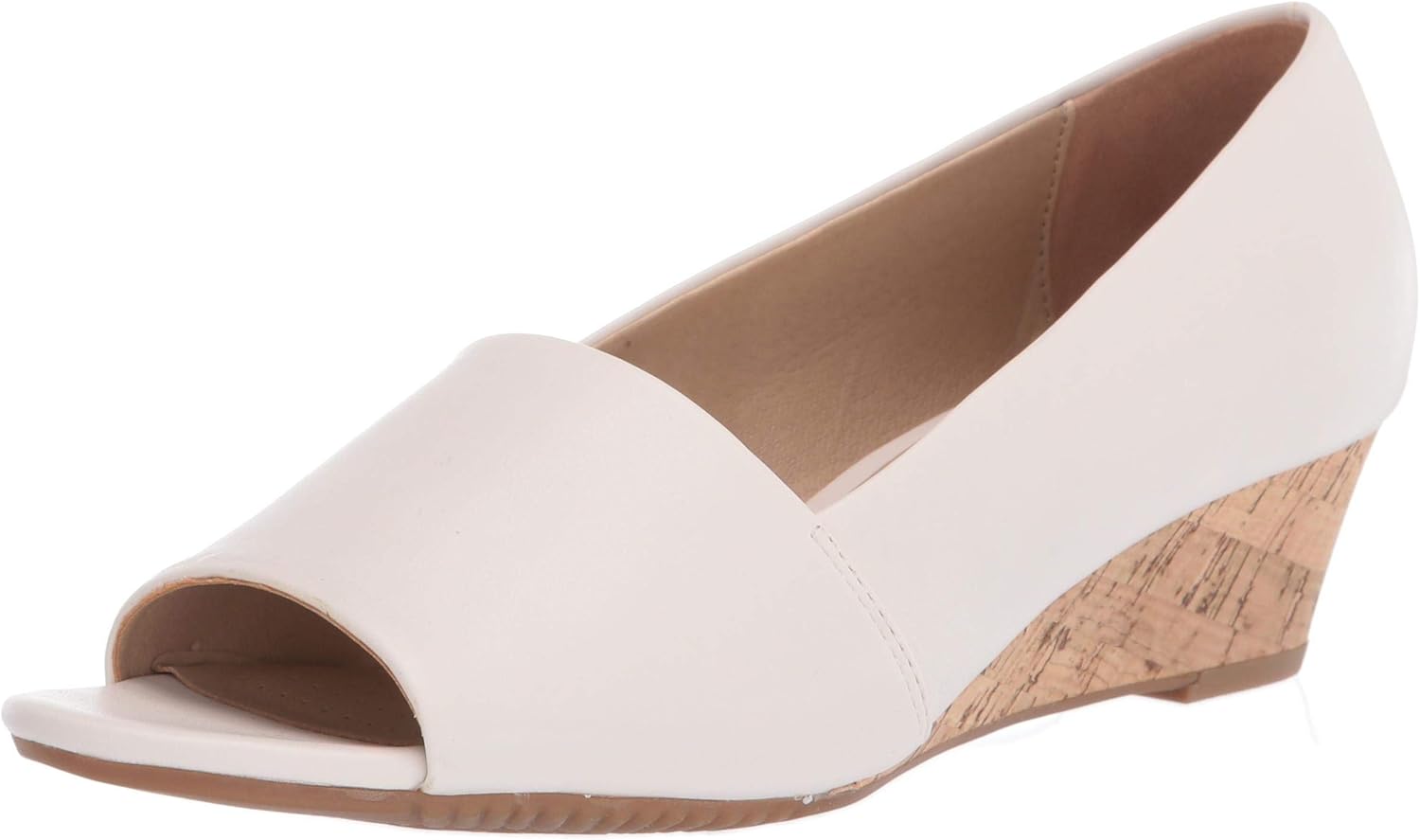 Aerosoles womens Wedge Pump, Bone, 11 US