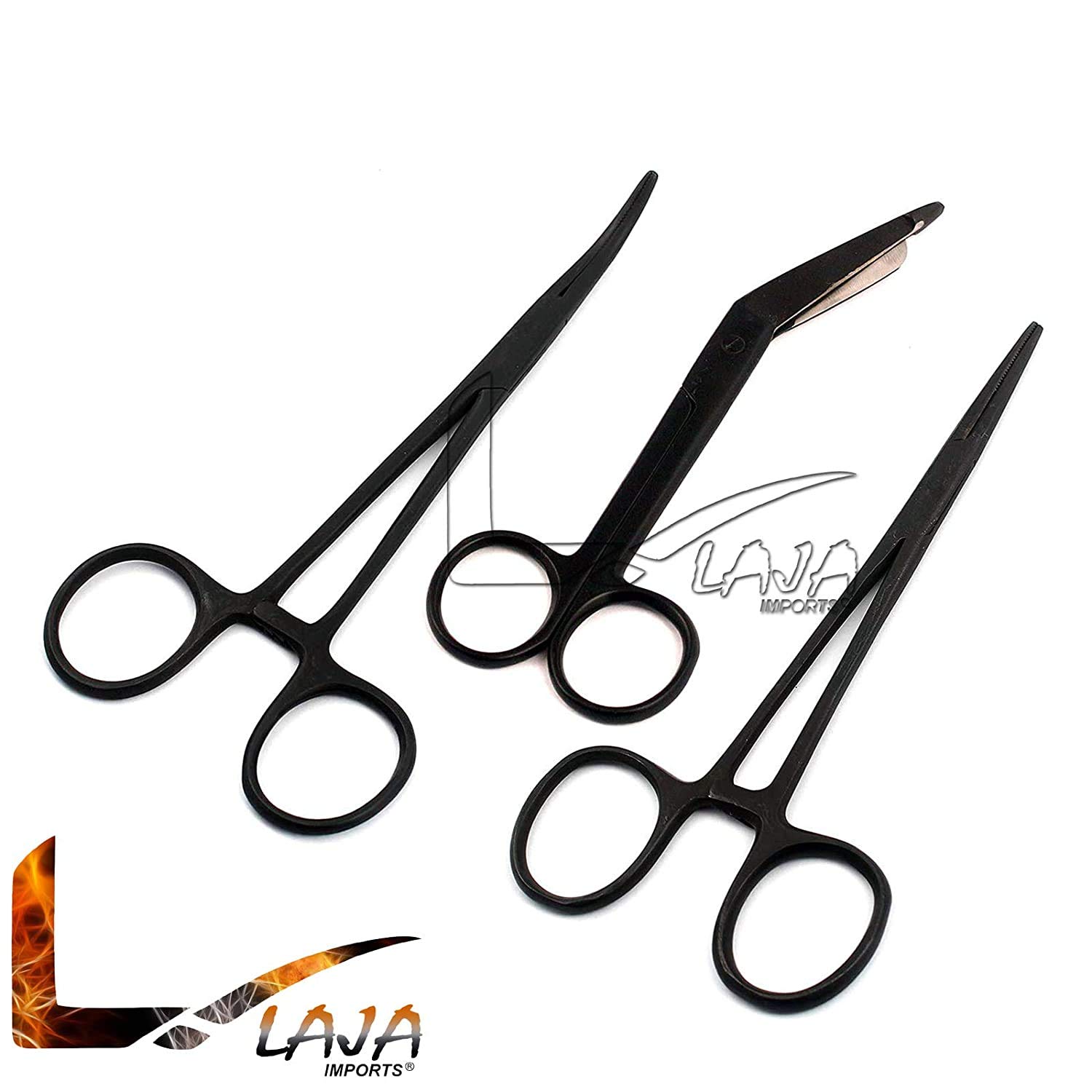 Tijeras Médicas Curvas Tijeras De Vendaje Lister 5.5" - Curvas, Punta Roma, Ideal Para Primeros Auxilios Y Uso Médico Tijeras Emergencias Sanitarias