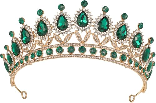 Kamirola Tiaras Corona de Princesa para Mujeres Diademas de Cristal para Novia, Princesa para Boda y Fiesta (TR21)