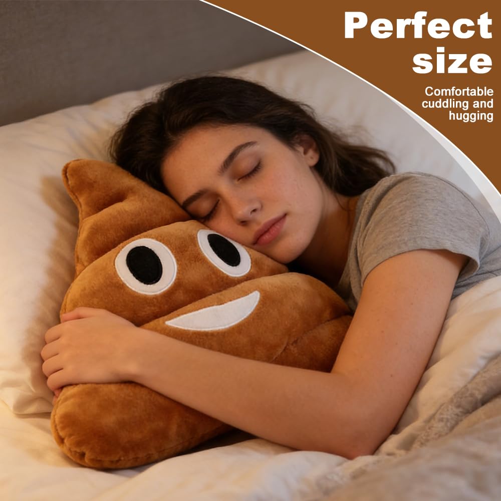 Mineup Poop Plush Pillow, 30 Cm Divertente Cuscino In Peluche, Poop Cuscino in Peluche, Perfetto Come Divertente Cuscin Decorativo O Per Coccolarsi, Per Soggiorno E Camera Da Letto