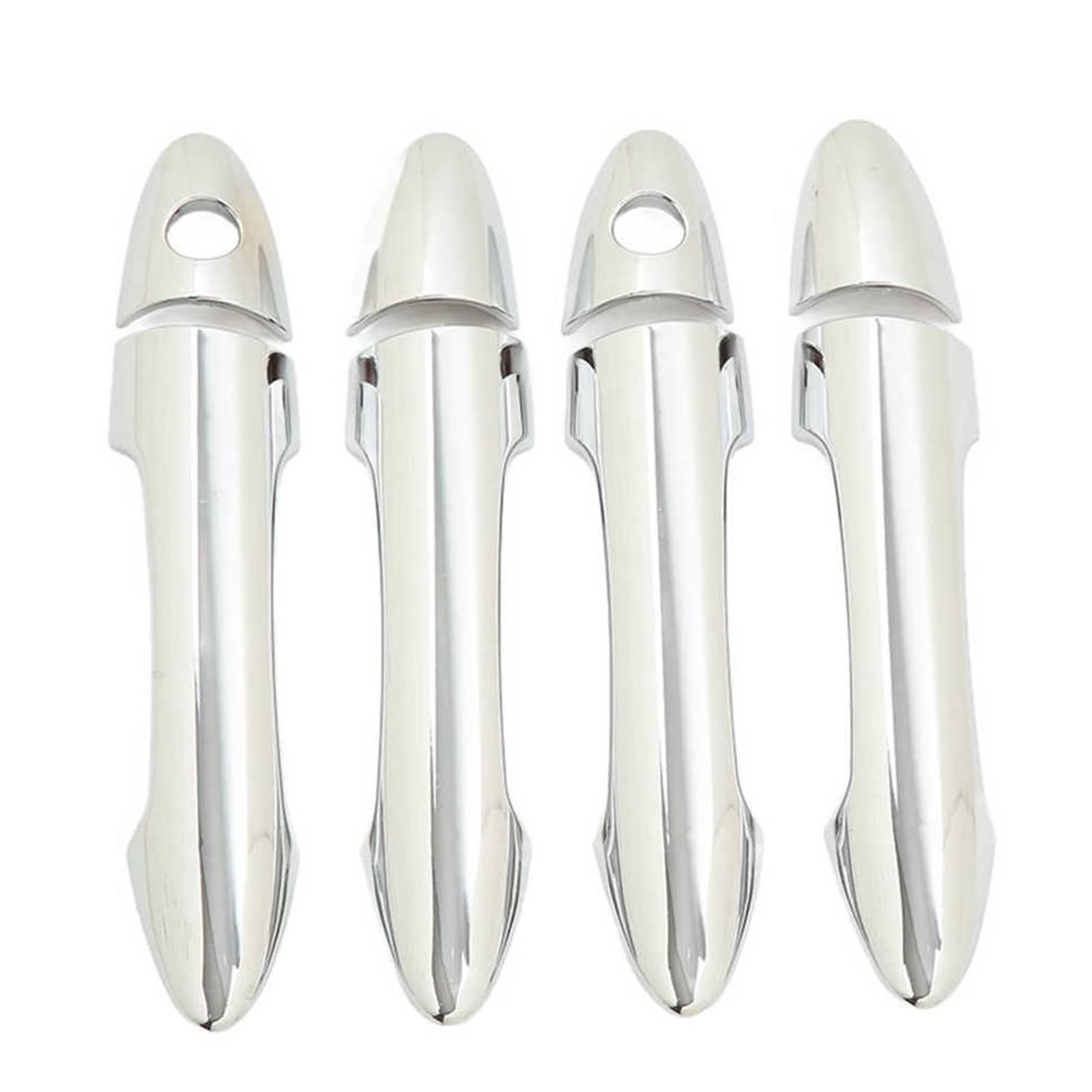 RINKTEEA Exterior Car Door Handle for Kia Picanto Morning 2011-2016 8 Pcs Car Exterior Door Handle Cover ABS Chrome Protector