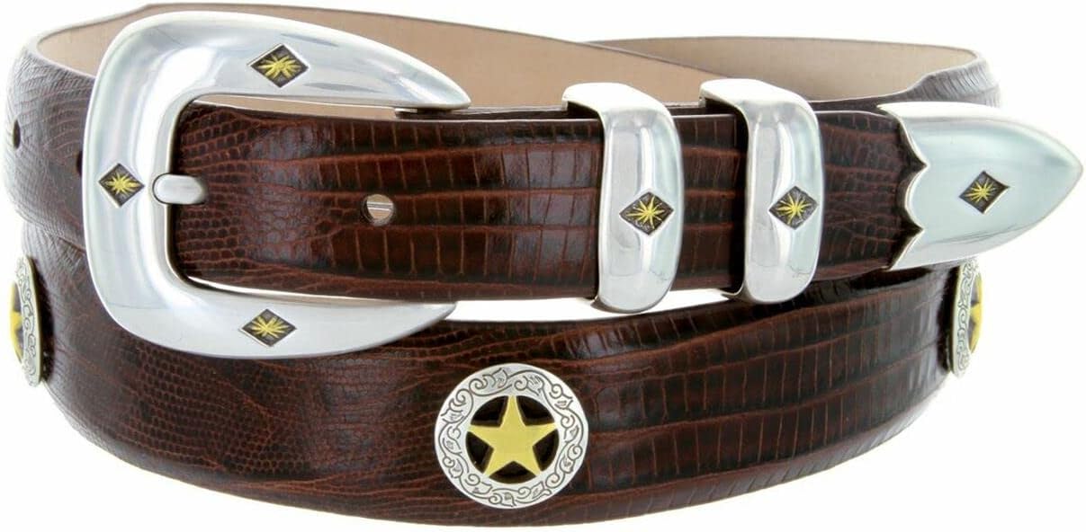 S5514 Genuine Full-Grain Cowhide Leather Designer Dress Belt 1-1/8"(30mm) taper down to 1"(25mm) wide