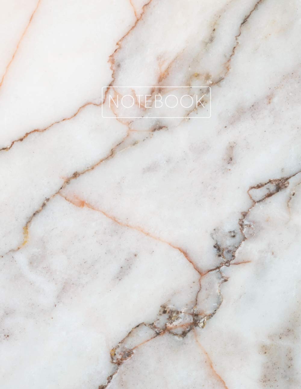 Notebook: Wide Ruled Lined Notebook Journal, Soft Pink and White Marble, 120 Pages, Large (8.5x11 inches) A4 Size, Journal