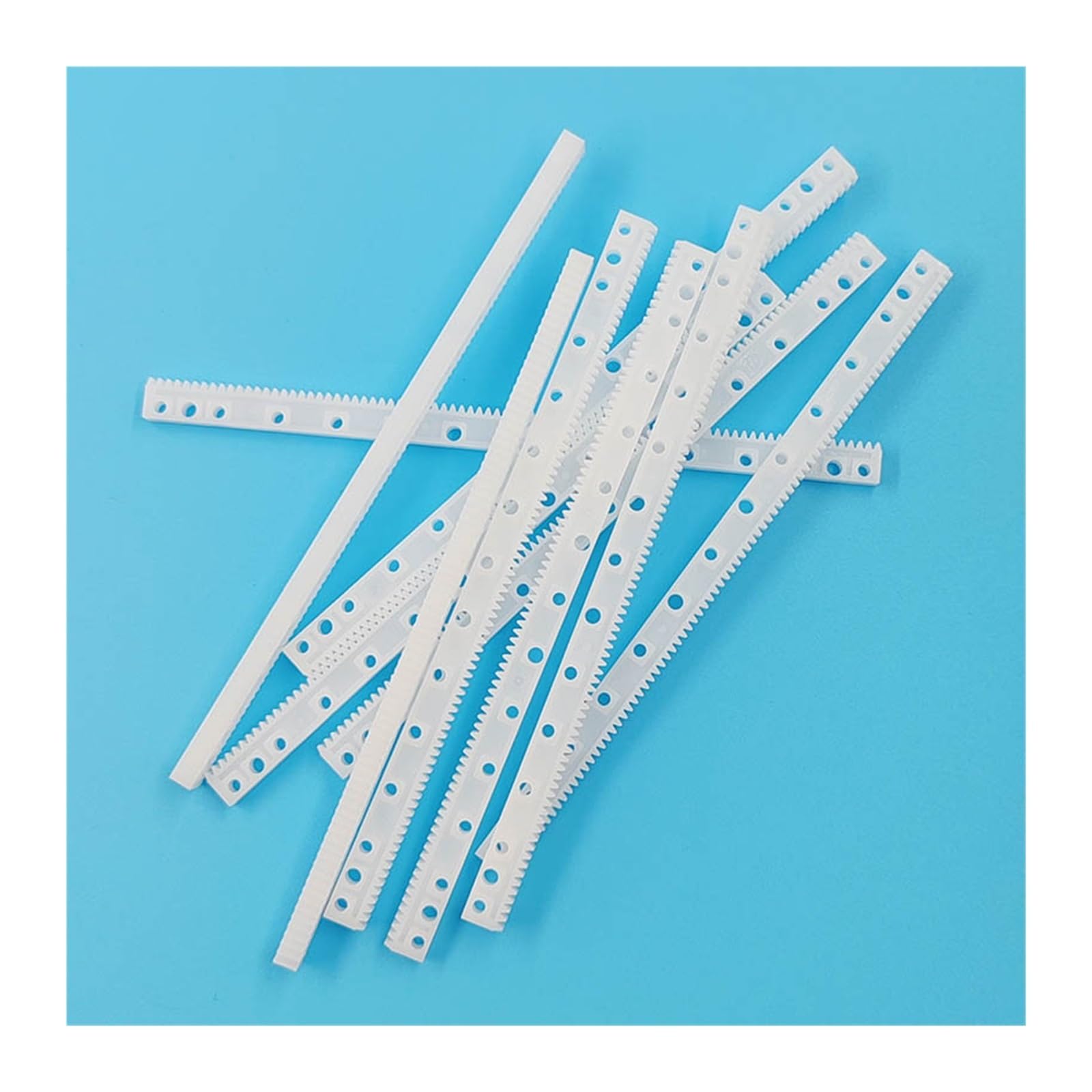 Modèle de crémaillère en plastique longueur 125mm 0.5 Module pignon d'entraînement roue synchrone bricolage bricolage tige de liaison de Transmission bande en plastique 83T barre d'engrenage 10 pièces