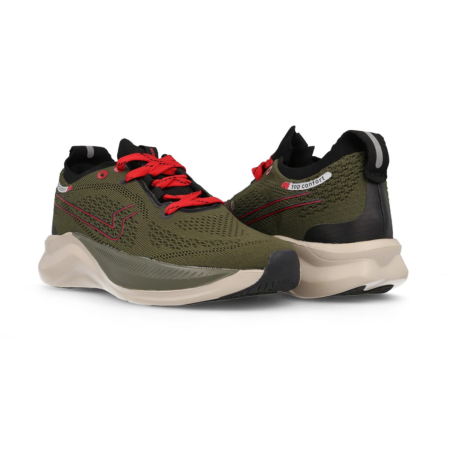 Paredes LD26604 Zapatillas Deportivas LD26604, para Hombre en Color Kaki con Plantilla Memory Foam, Paredes Hombre Deportivos