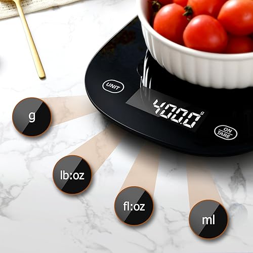 Miniatura 3 de Arboleaf Báscula digital de alimentos báscula de cocina báscula de alimentos para pérdida de peso con aplicación báscula inteligente de alimentos
