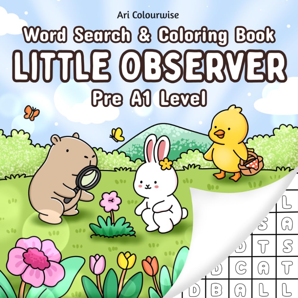 Little Observer: ESL Word Search & Coloring book (Pre A1) (ESL Word Journey: Young Voyager Series)